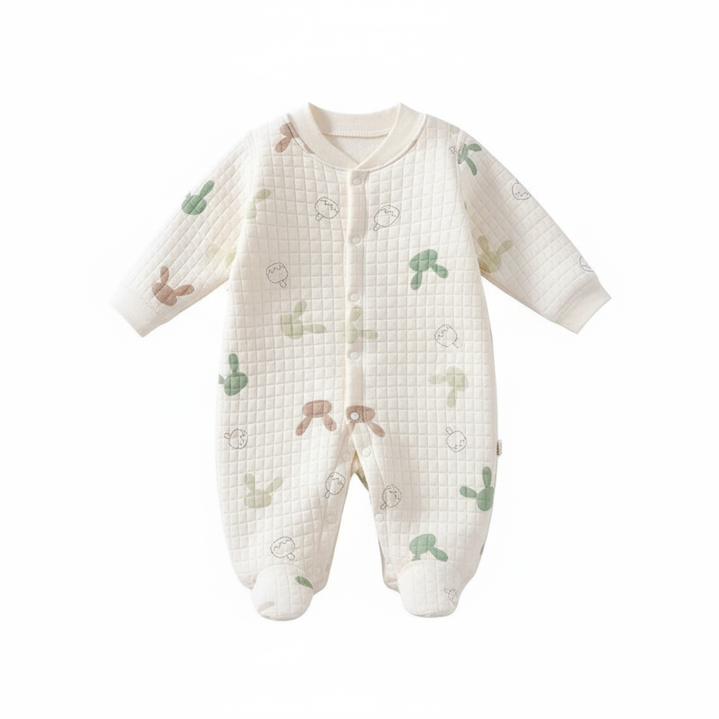 Printed Long Sleeves Jumpsuit