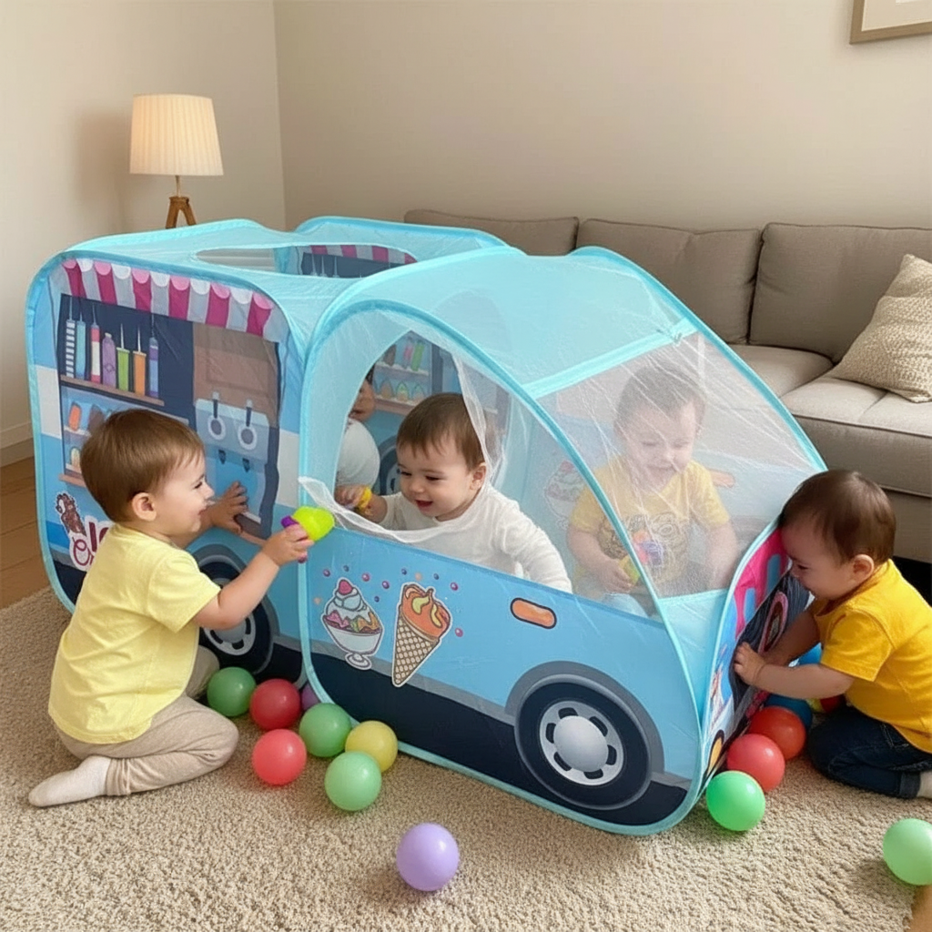 Kids Ice Cream Truck Play Tent