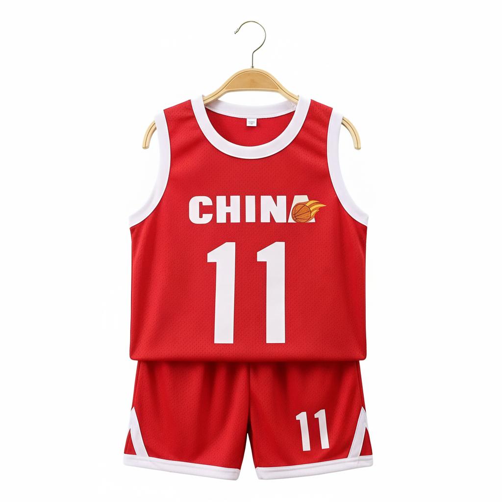 Basketball Sleeveless T Shirts And Shorts Set
