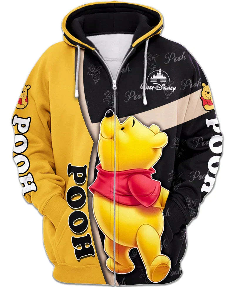 Children Winnie The Pooh Zip Up Hoodie-Cozy Stroller