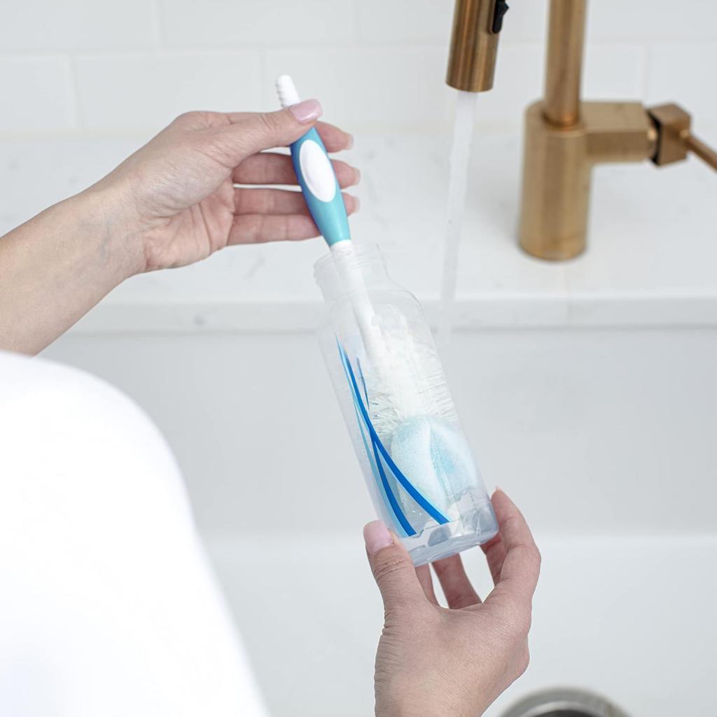 Reusable Baby Bottle Cleaning Brush With Stand Nipple Cleaner-Cozy Stroller