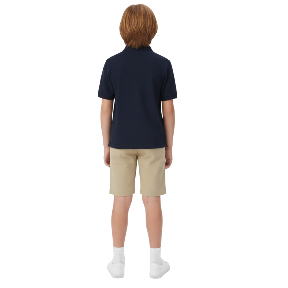 Boys Short Sleeve Pique Uniform Shirt