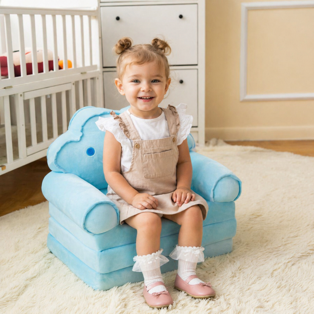Kids Foldable Sofa Bed Princess Chair For Toddlers