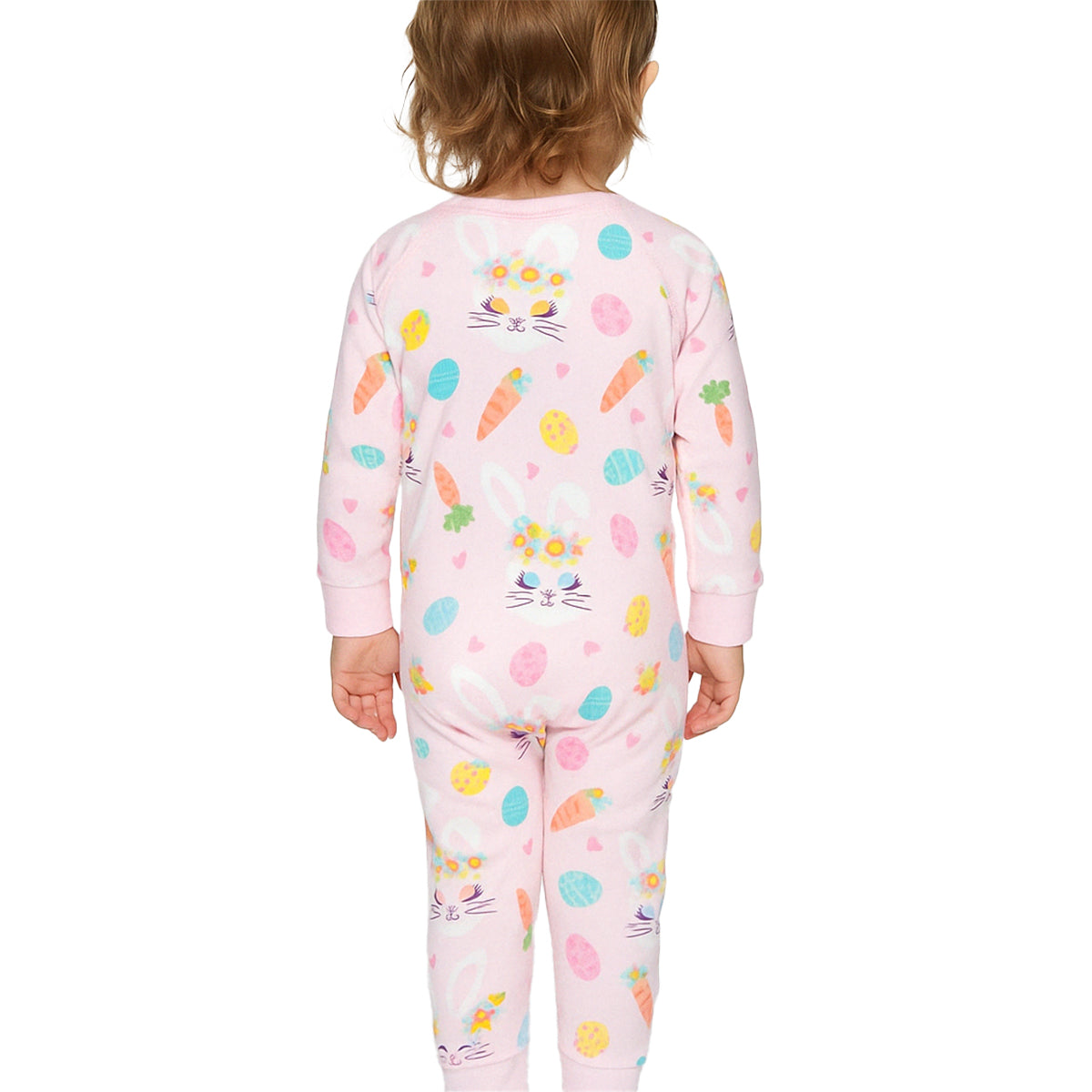 Bunny And Floral Snug Fit Pajama Set For Lounging-Cozy Stroller