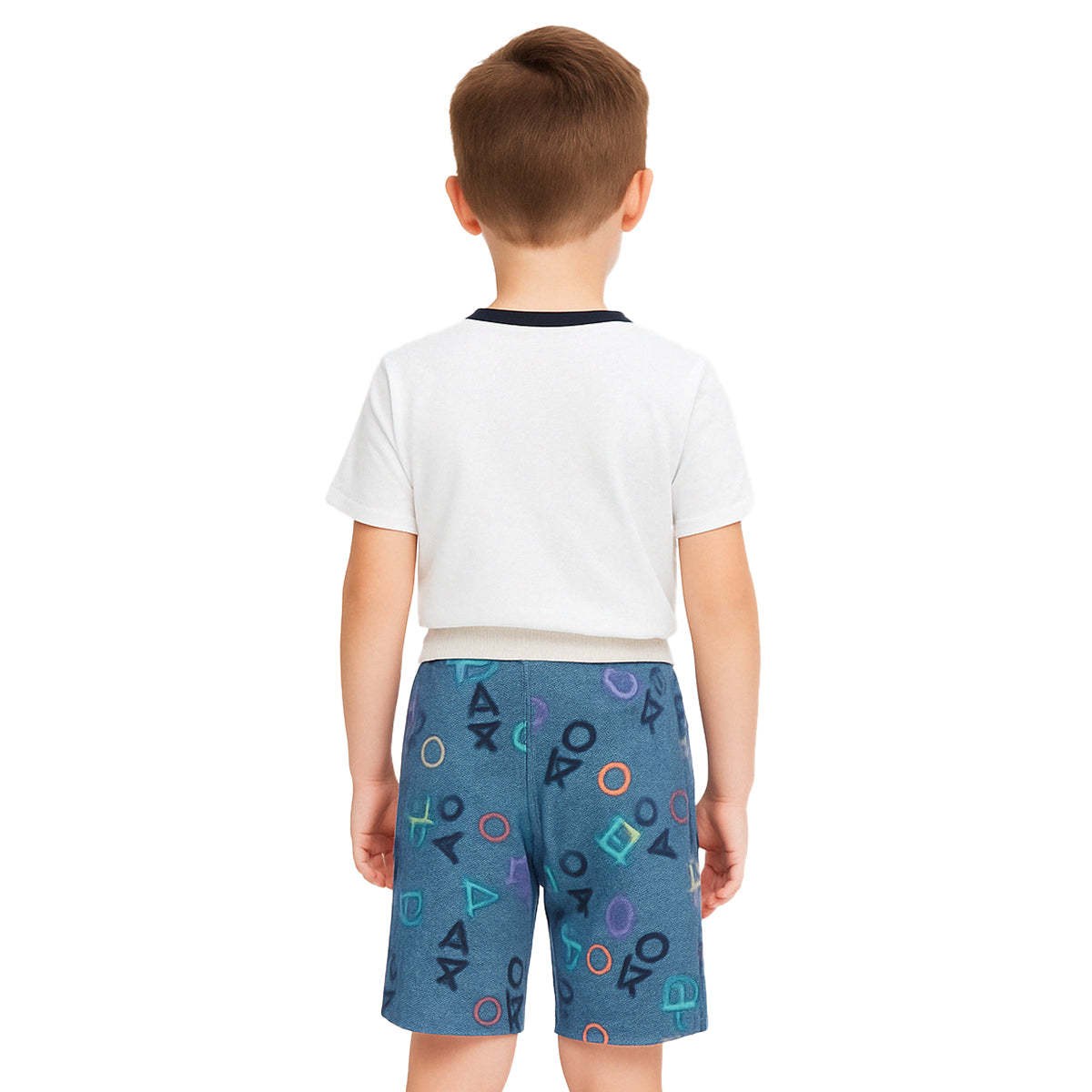 2 Piece Graphic Print Pajama Set Tee And Shorts For Warm Nights-Cozy Stroller