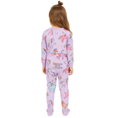 Bunny And Floral Snug Fit Pajama Set For Lounging-Cozy Stroller