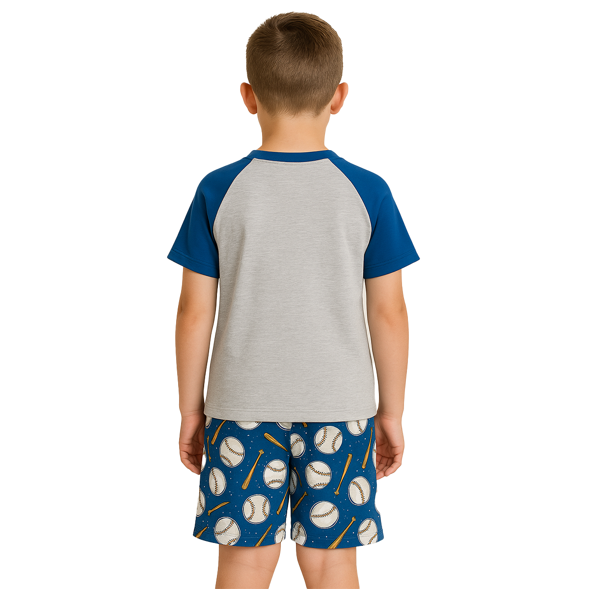 Baseball Graphic Pajama Set For Everyday Wear-Cozy Stroller
