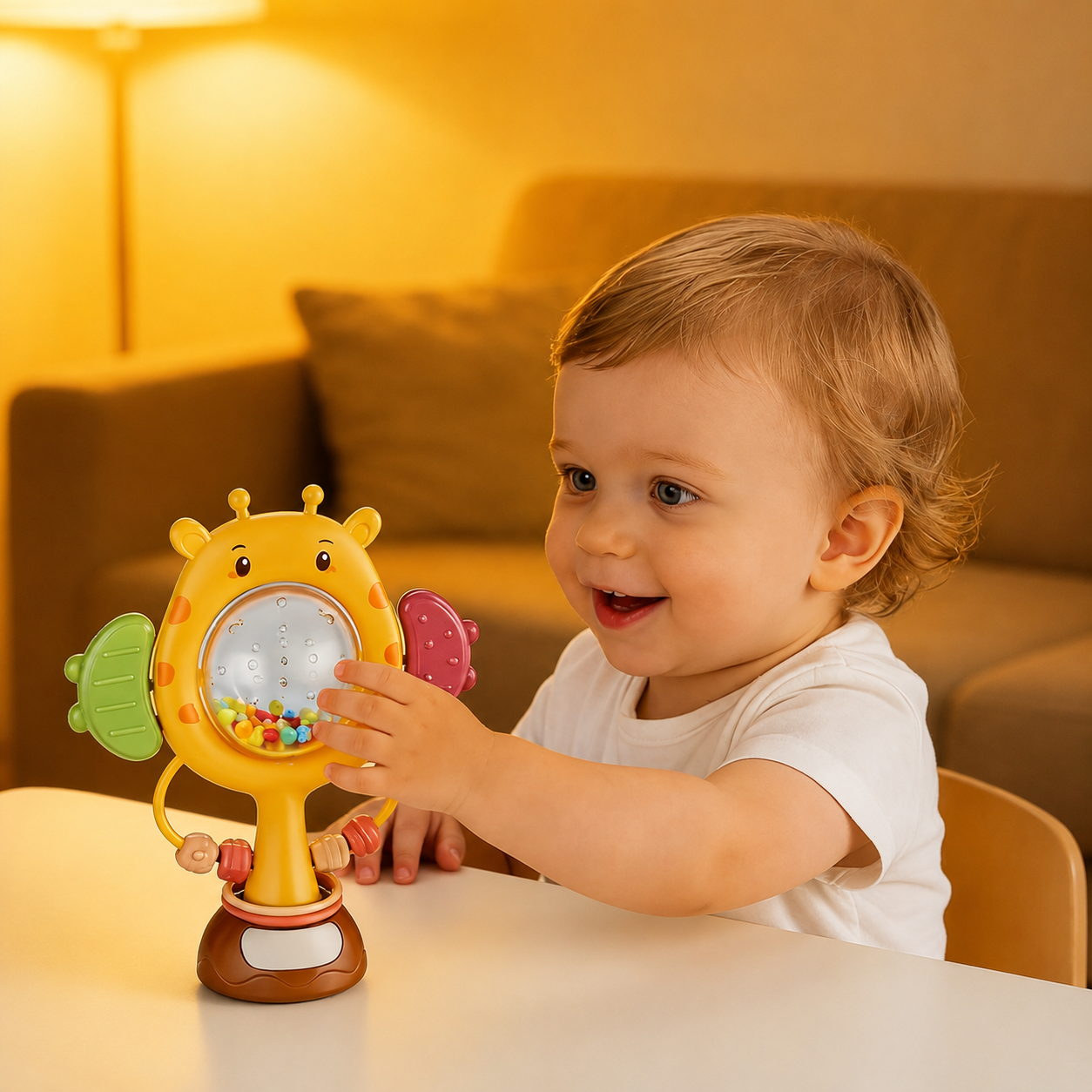 Baby Suction Cup Spinner Toy With Rotating Sensory Play