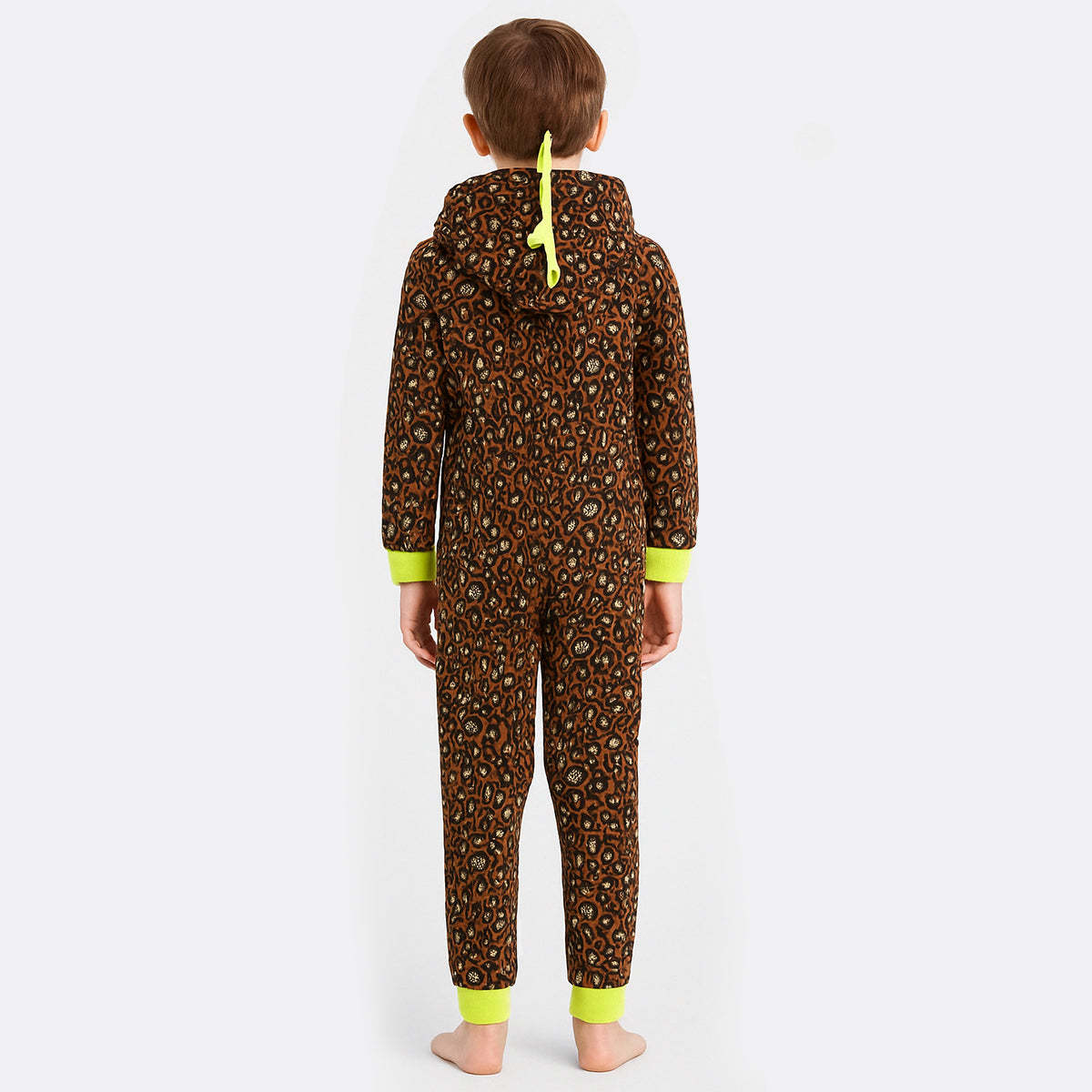 One Piece Printed Microfleece Hooded Union Pajama Suit-Cozy Stroller