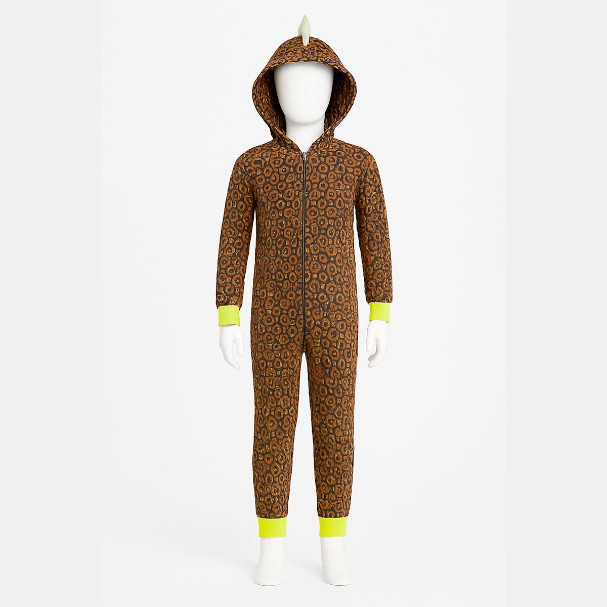 One Piece Printed Microfleece Hooded Union Pajama Suit-Cozy Stroller