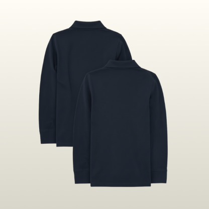 Boys Uniform Long Sleeve Pique Polo
