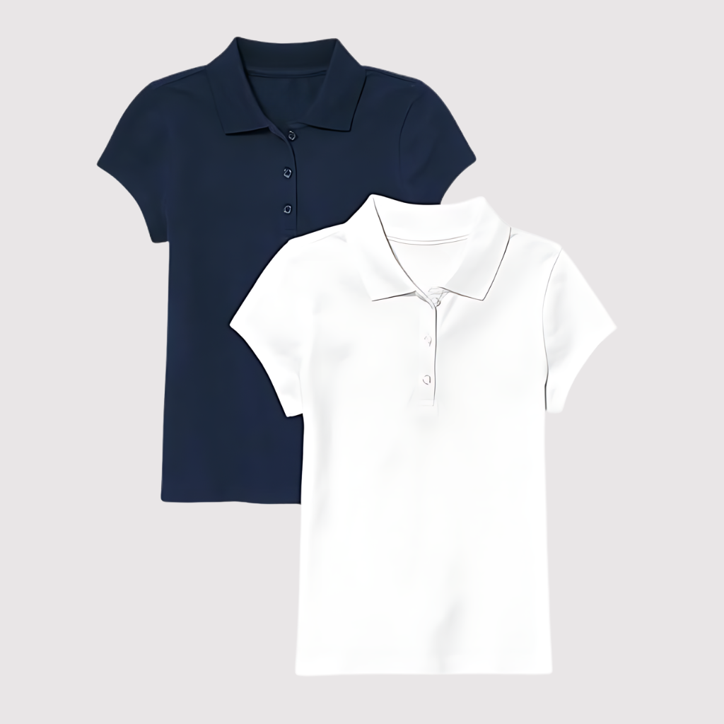 Pack Of 2 Short Sleeve Pique Shirt