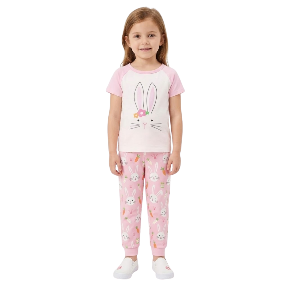 Easter Bunny Snug Fit Pajama Matching Sleepwear Set