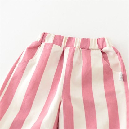 Baby Design Vertical Striped Casual Pants-Cozy Stroller