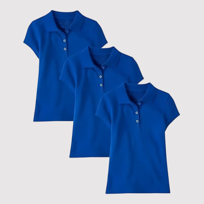Pack Of 3 Short Sleeve Pique Shirt