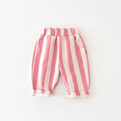 Baby Design Vertical Striped Casual Pants-Cozy Stroller