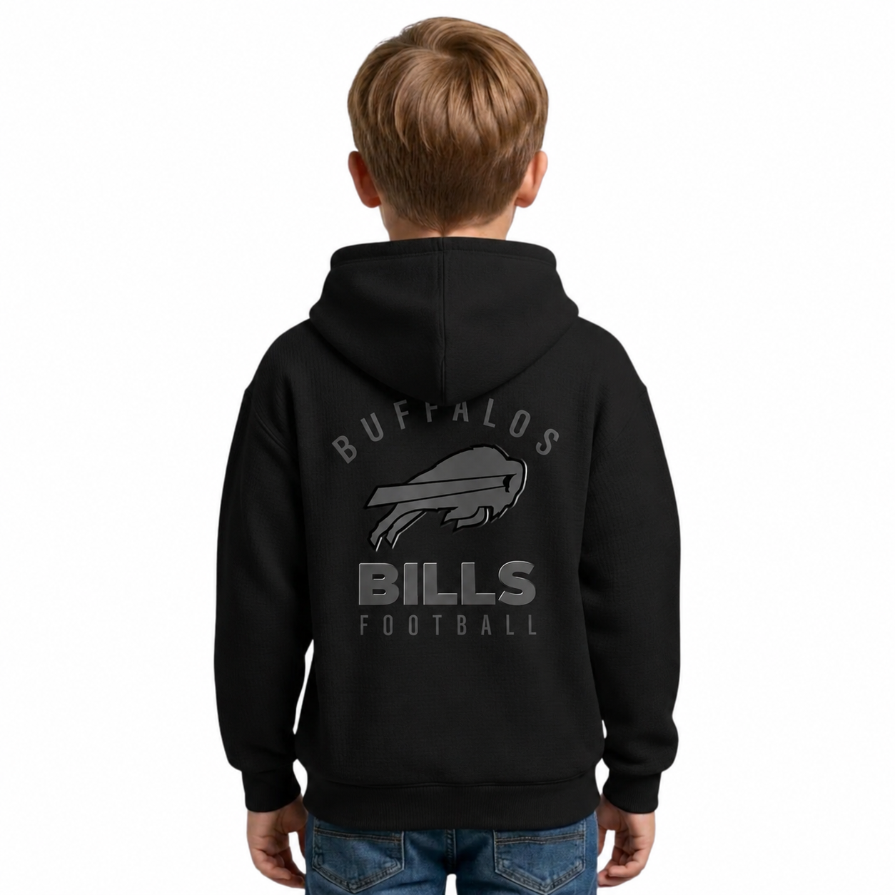 Buffalo Bills Football Fan Printed Pullover Hoodie For Kids