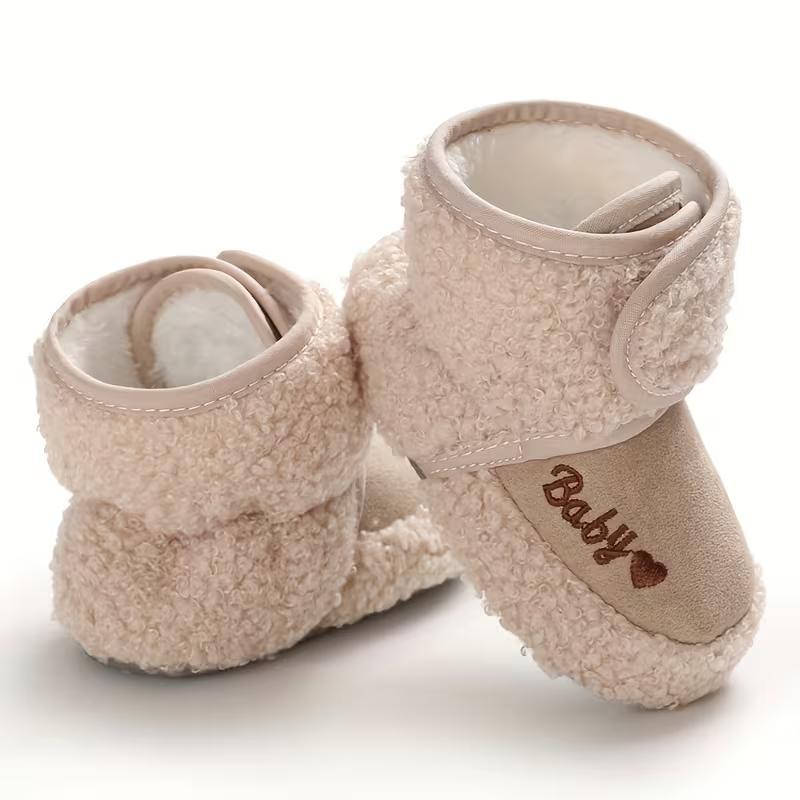 Winter Crib Shoes For Toddlers With Soft Fabric Lining
