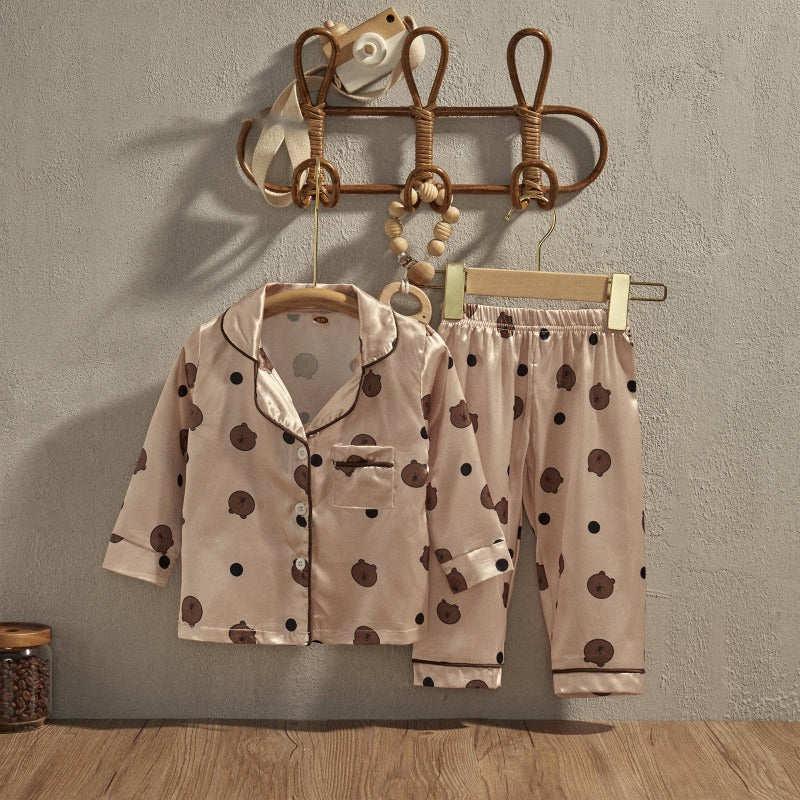 Front Pocket Lapel Tops And Pants Set-Cozy Stroller