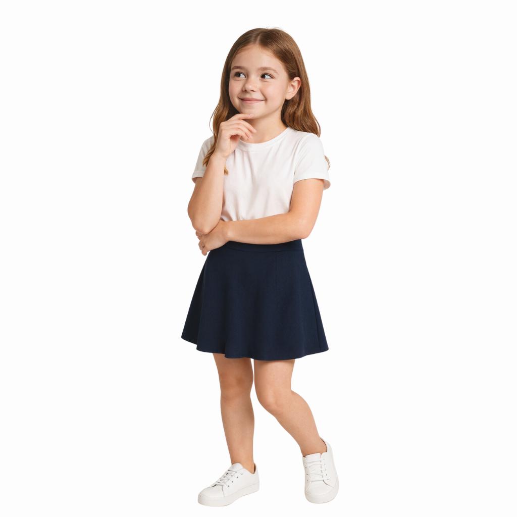 Pack Of 2 Girls Active French Terry Skirt