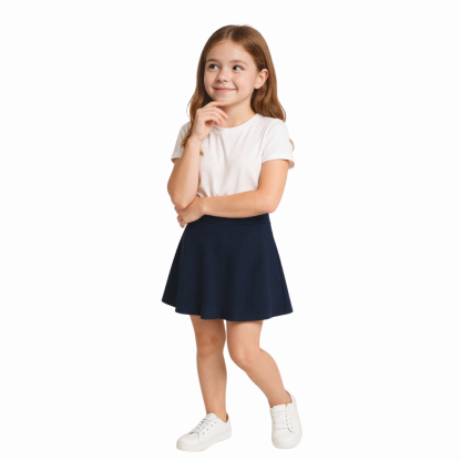 Pack Of 2 Girls Active French Terry Skirt