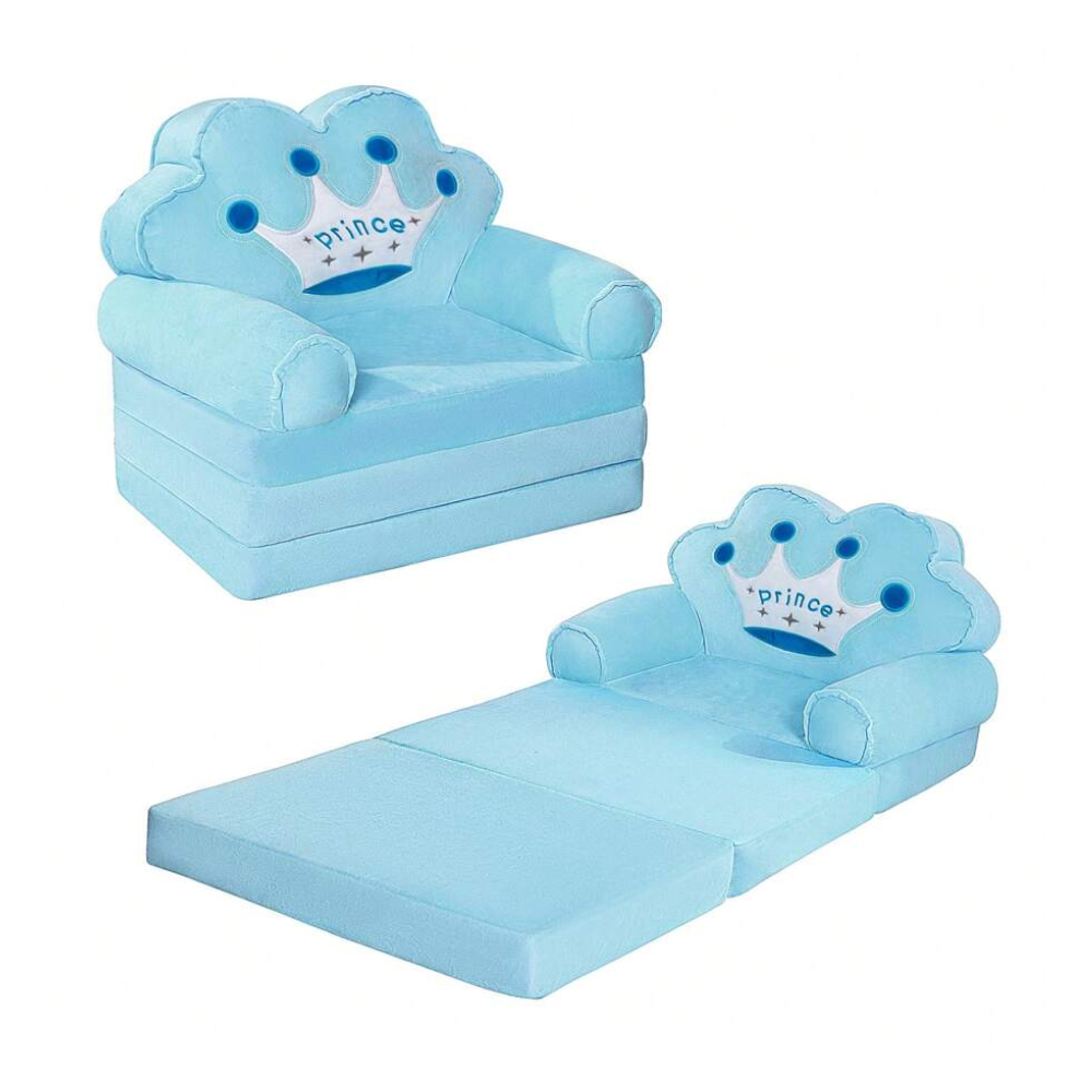 Kids Foldable Sofa Bed Princess Chair For Toddlers