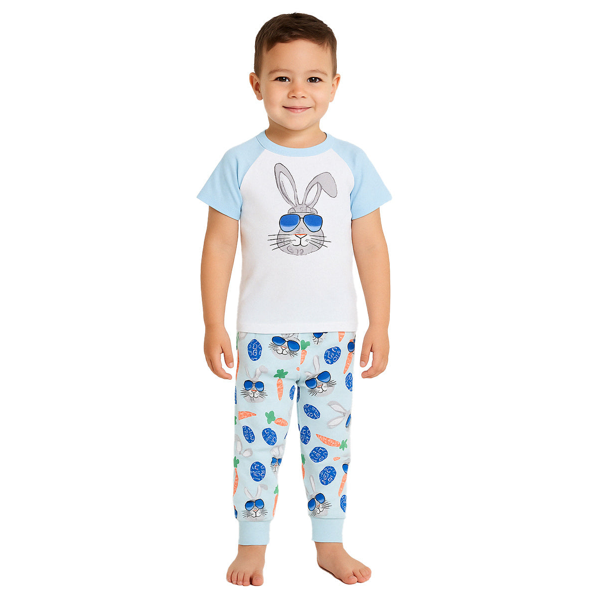 Egg Hunting Graphic Pajama Set With Snug Fit-Cozy Stroller
