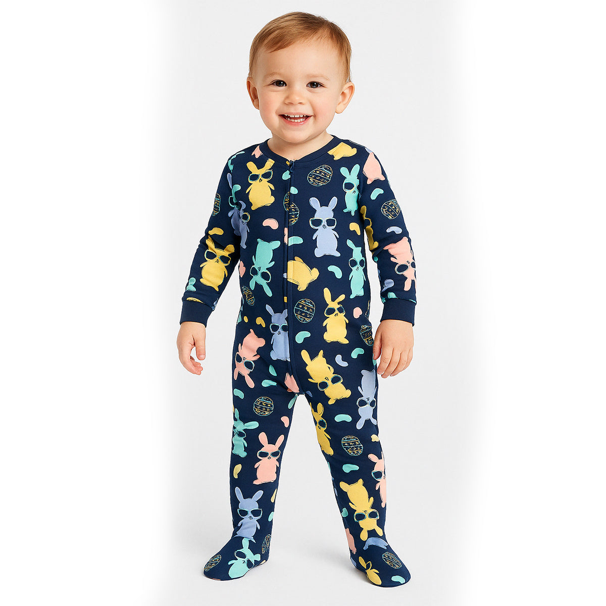 Egg Hunting Graphic Pajama Set With Snug Fit-Cozy Stroller