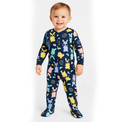 Egg Hunting Graphic Pajama Set With Snug Fit-Cozy Stroller