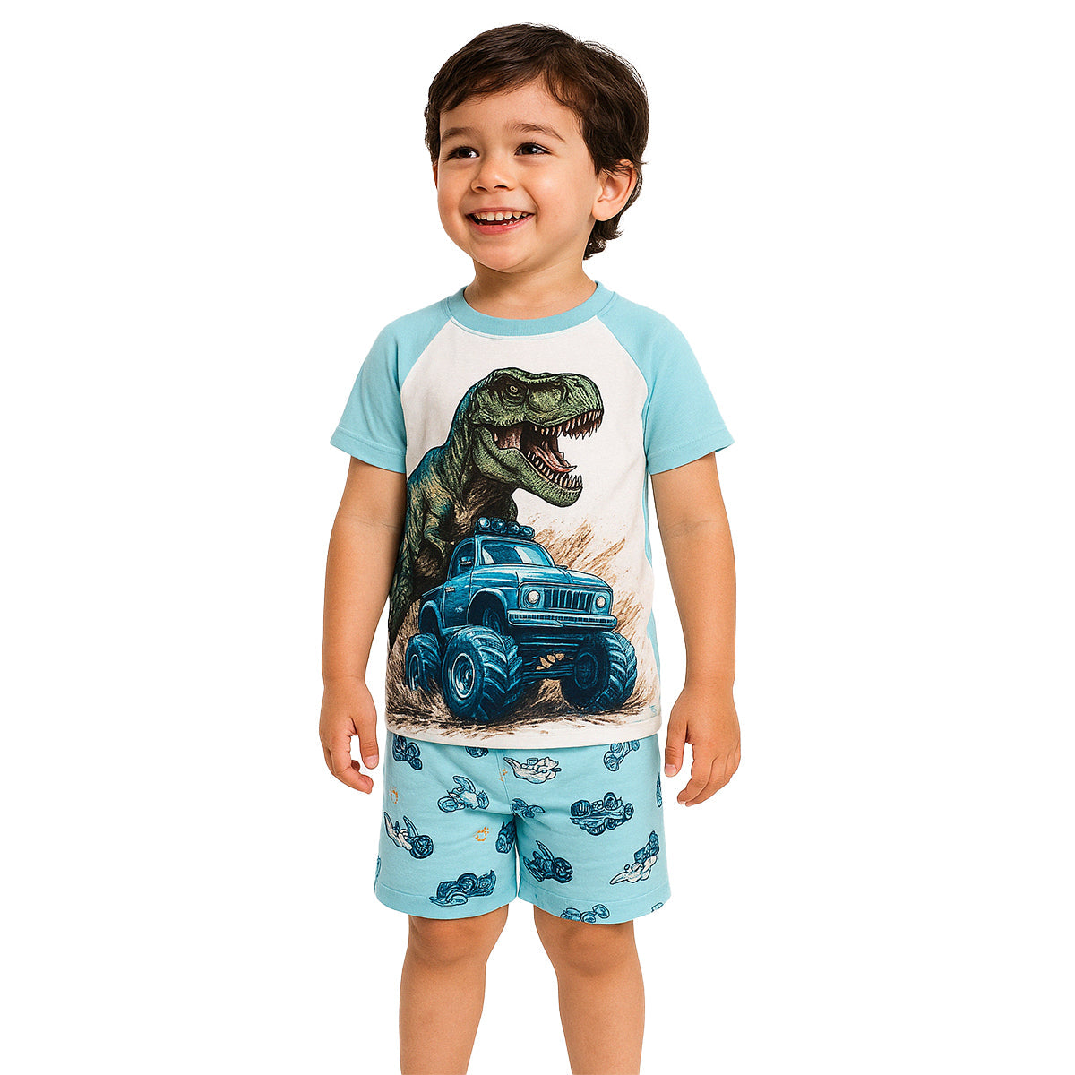 2 Piece Short Sleeve And Lightweight Graphic Tee And Shorts Set-Cozy Stroller