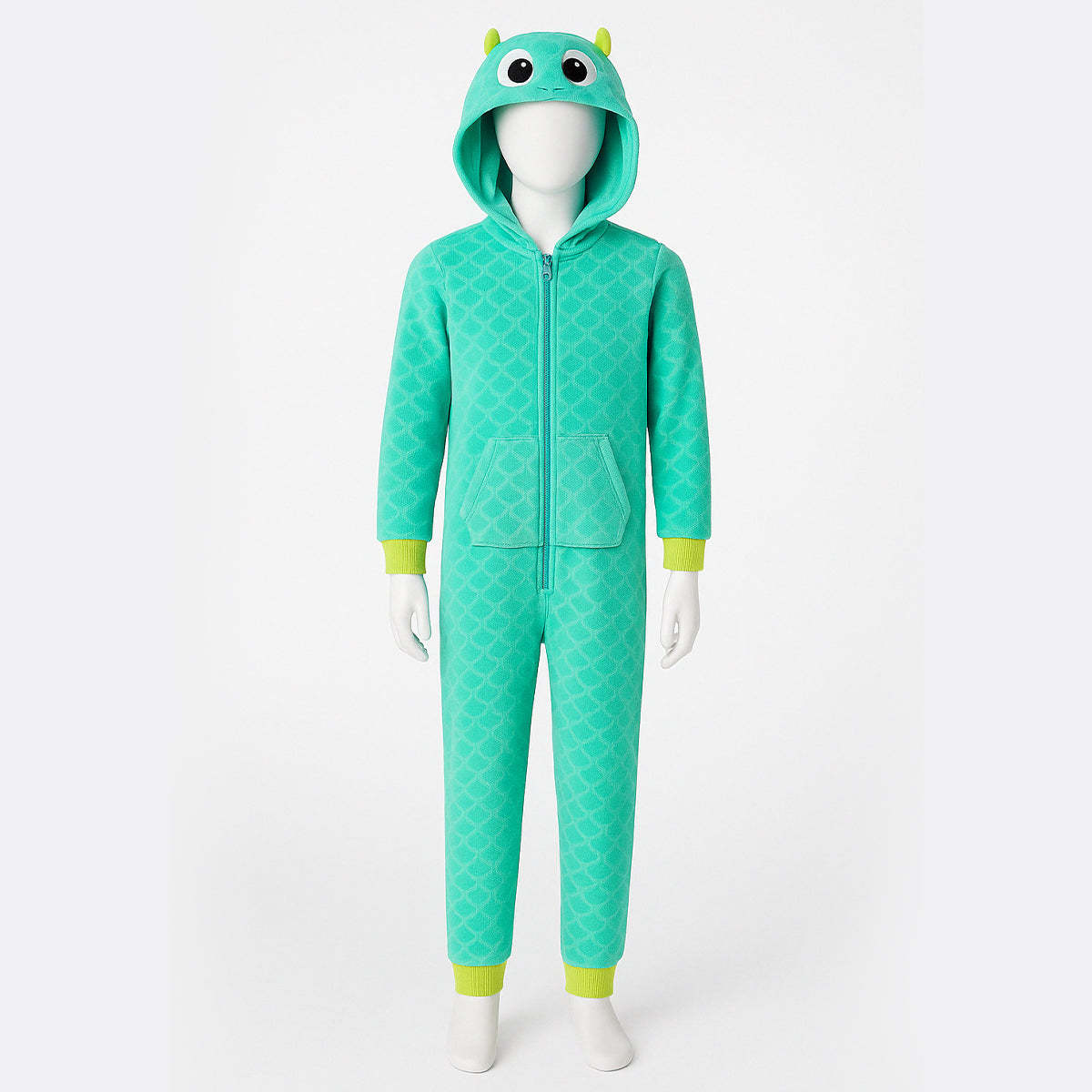 One Piece Printed Microfleece Hooded Union Pajama Suit-Cozy Stroller