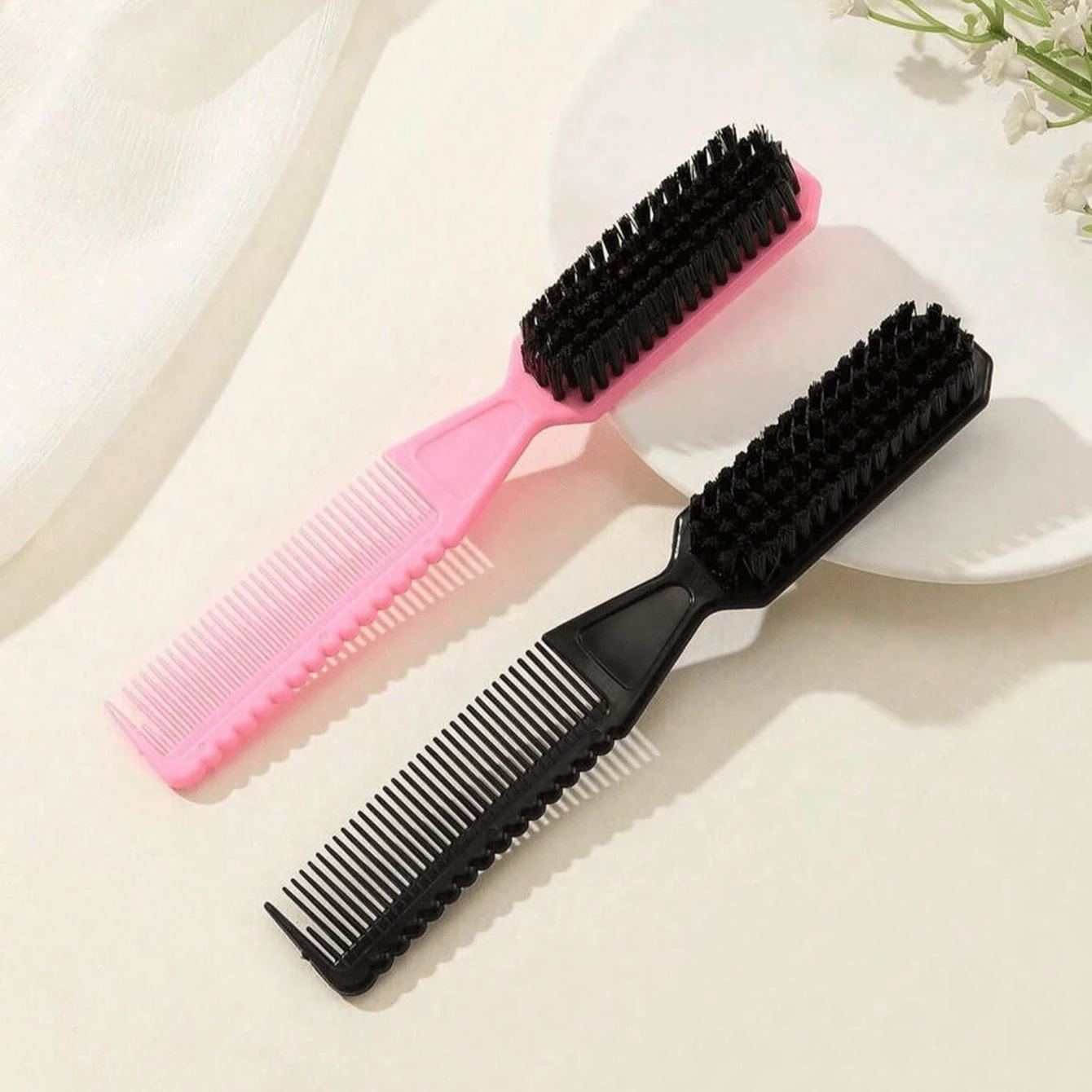 2 In 1 Double Sided Hair Brush And Comb For Babies And Kids