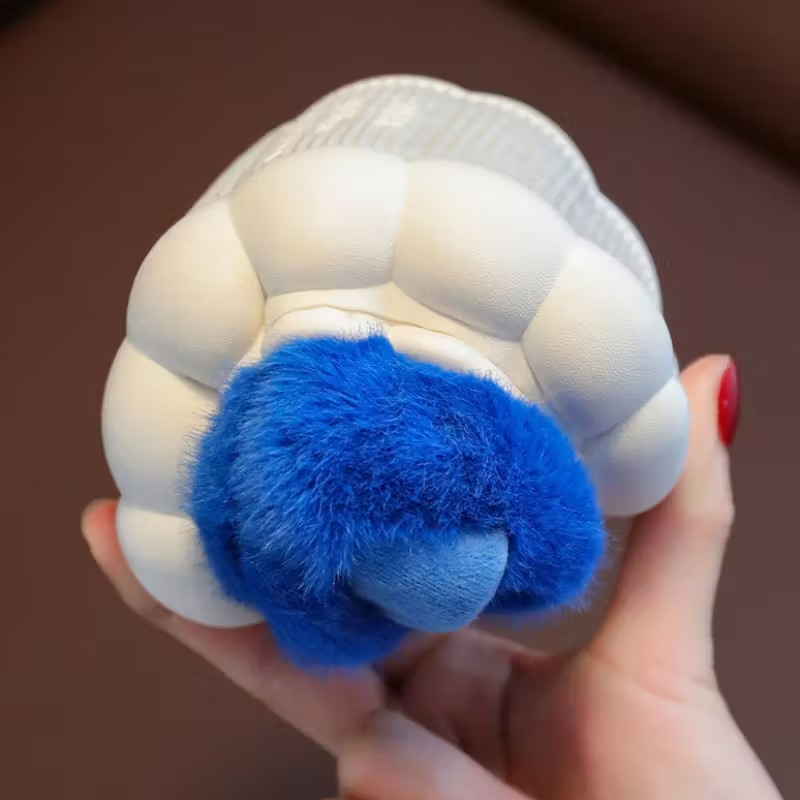 Cartoon Shark Plush Slippers With Fleece Lined Comfort