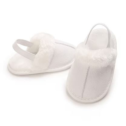 Casual Plush Lined Slippers For Infant With Soft Sole