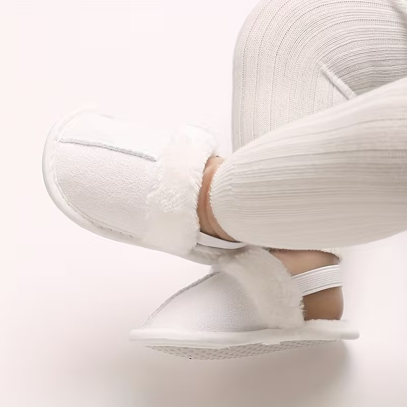 Casual Plush Lined Slippers For Infant With Soft Sole