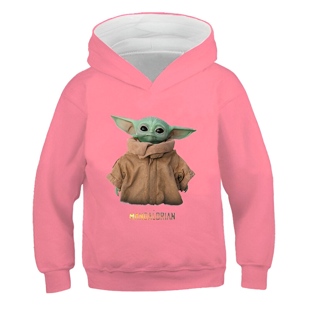 Cartoon Yoda Hoodies-Cozy Stroller