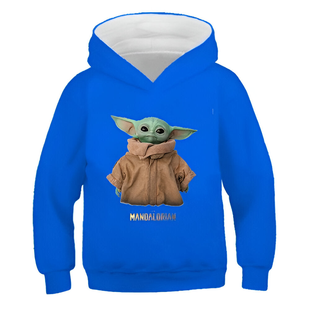 Cartoon Yoda Hoodies-Cozy Stroller