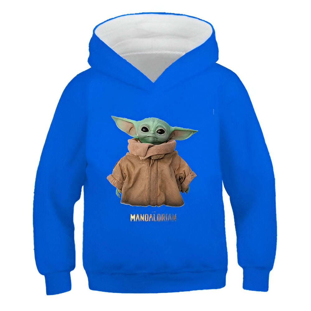 Cartoon Yoda Hoodies-Cozy Stroller