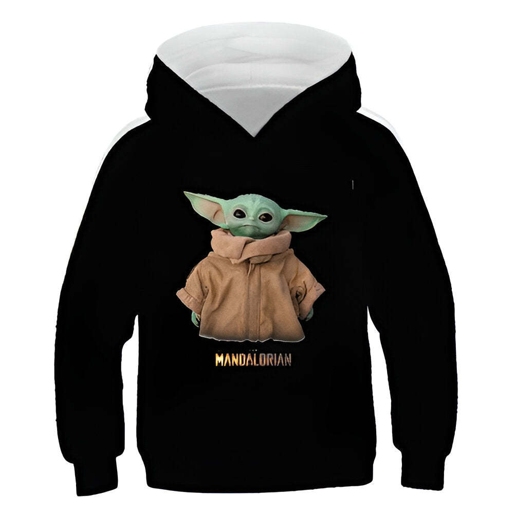 Cartoon Yoda Hoodies-Cozy Stroller
