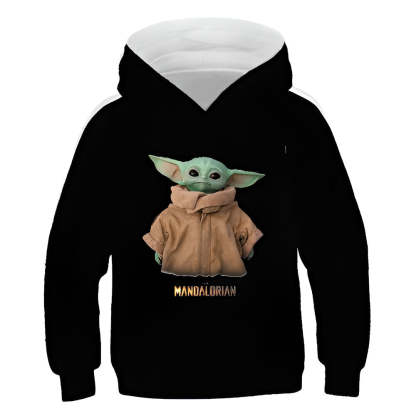 Cartoon Yoda Hoodies-Cozy Stroller