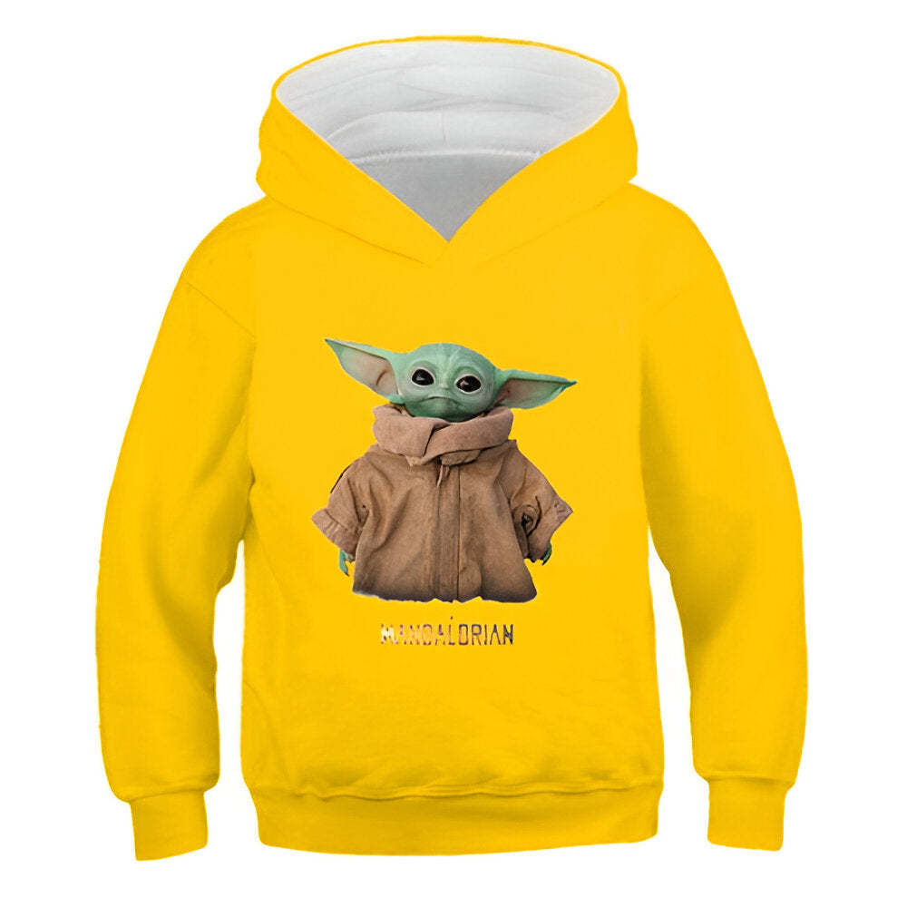 Cartoon Yoda Hoodies-Cozy Stroller