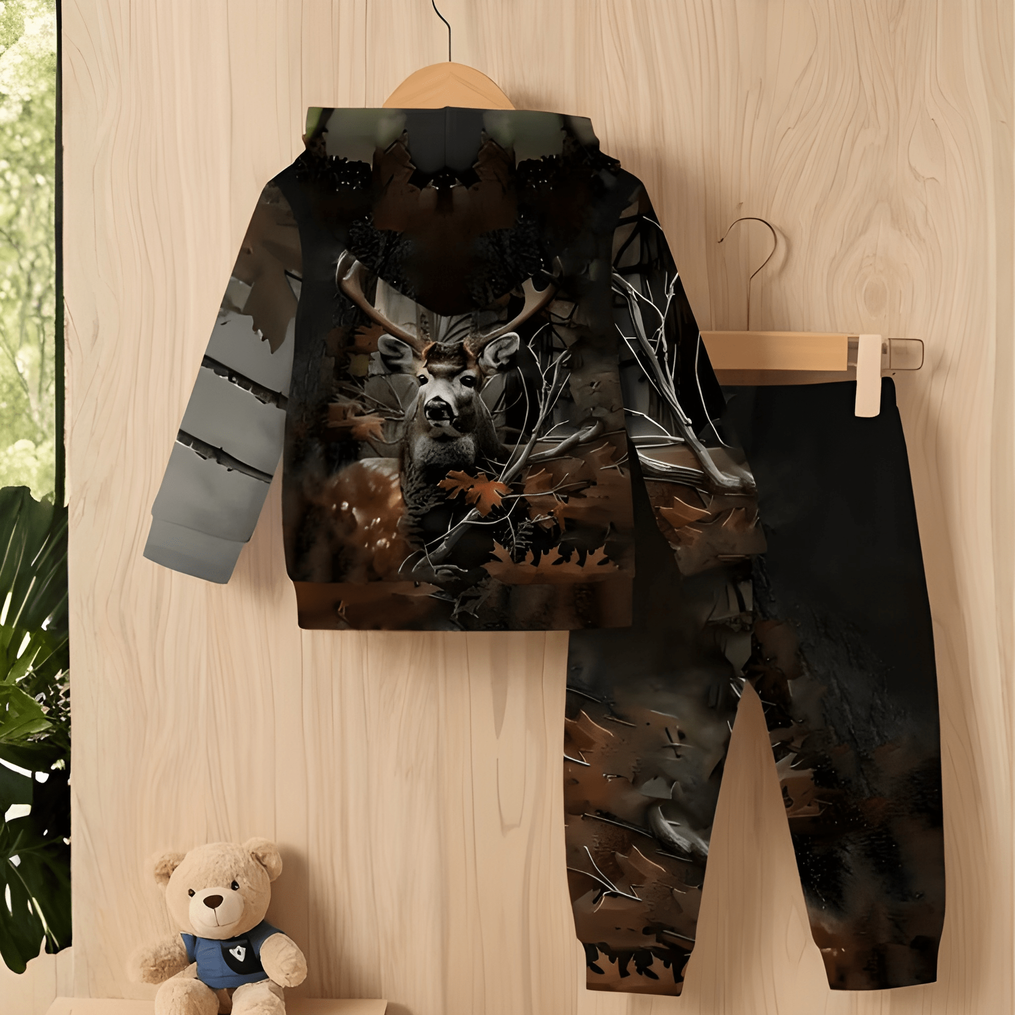 Casual Hoodie And Pants Set For Boys