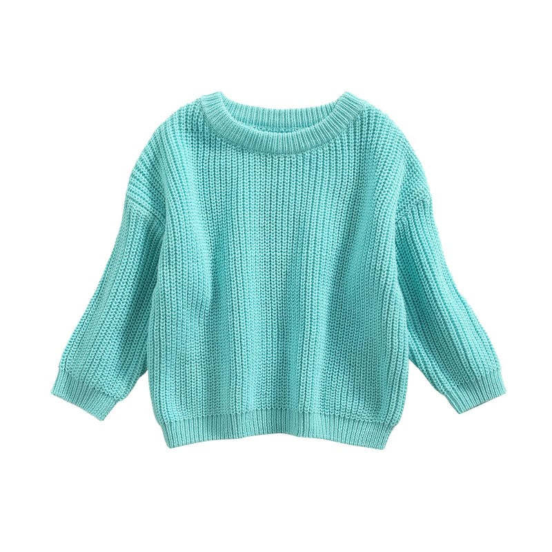 Solid Color Plain Knit Sweater-Cozy Stroller