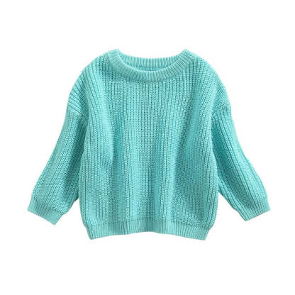 Solid Color Plain Knit Sweater-Cozy Stroller