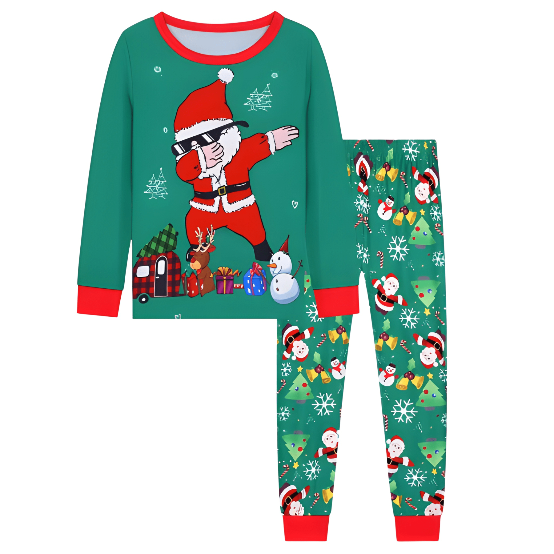 Christmas Character Printed Kids Pajama Set