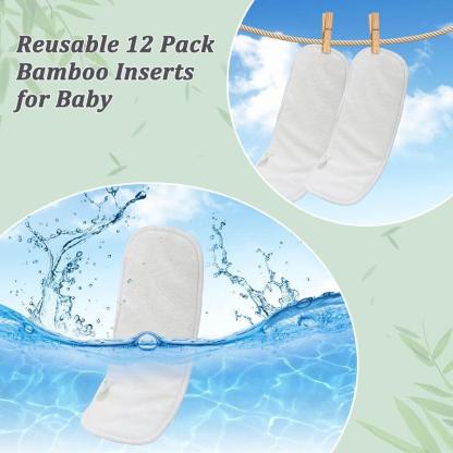 Reusable Bamboo Diaper Inserts-Cozy Stroller