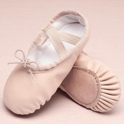 Ballet Soft Leather Dance Shoes For Toddler