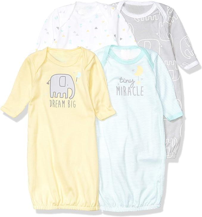 Cotton Baby Sleeper Gowns-Diaper Reusable