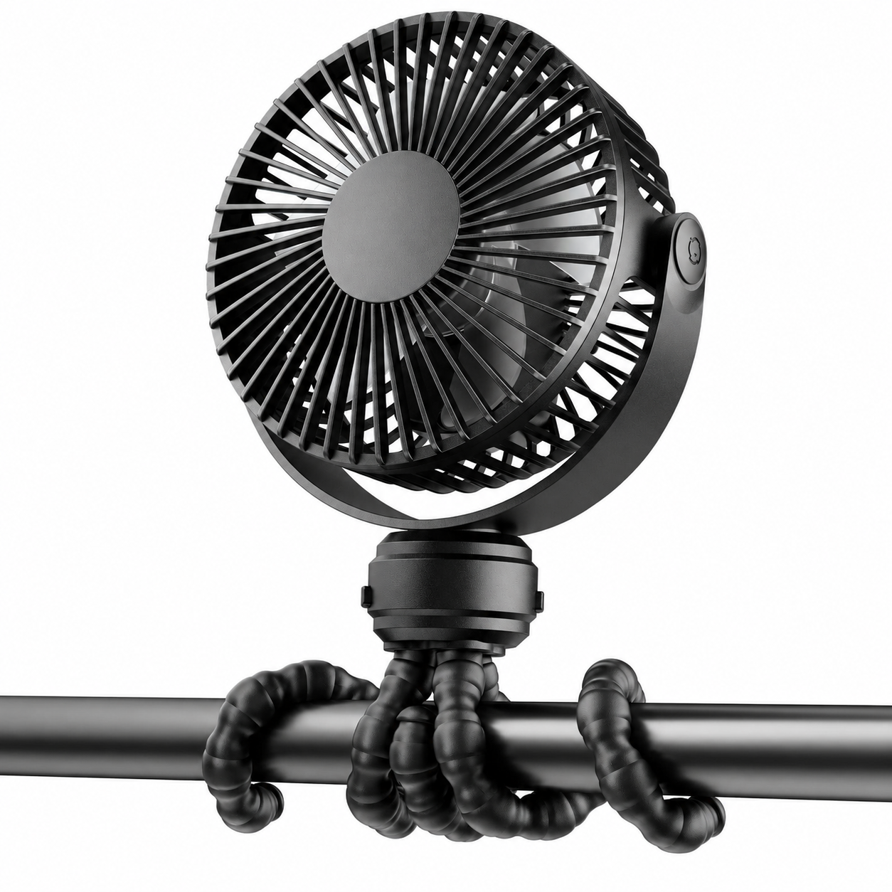 Portable Clip On Stroller Fan With Flexible Tripod For Travel