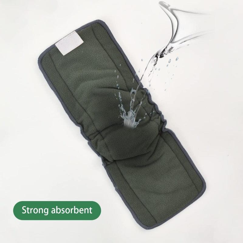 Charcoal Bamboo Diaper Inserts-Diaper Reusable